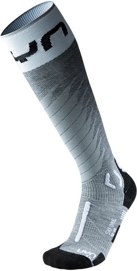 Носки мужские UYN Ski One Merino Grey Melange/White - Фото 1 большая