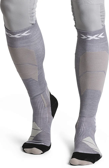 Носки X-Socks Ski Perform Merino Otc Seal Grey/Light Sand - Фото 2 большая