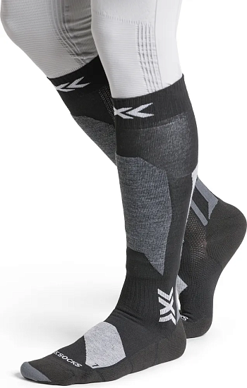 Носки X-Socks Ski Discover Otc X Black/Light Grey - Фото 3 большая
