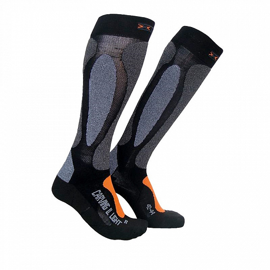 Носки унисекс X-Socks Ski Carving Ultralight Black/Orange - Фото 1 большая