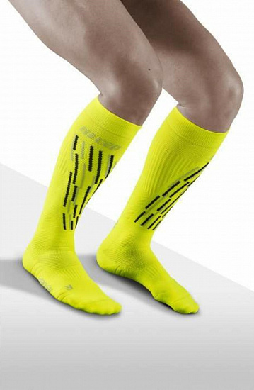 Носки мужские CEP C211M Neon Yellow - Фото 3 большая
