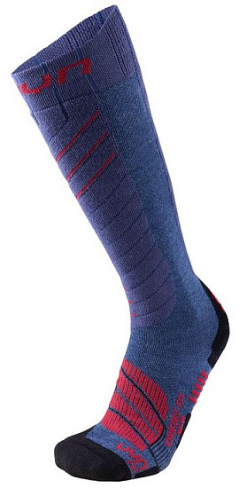 Носки мужские UYN Ski Comfort Fit Jeans Melange/Red - Фото 1 большая