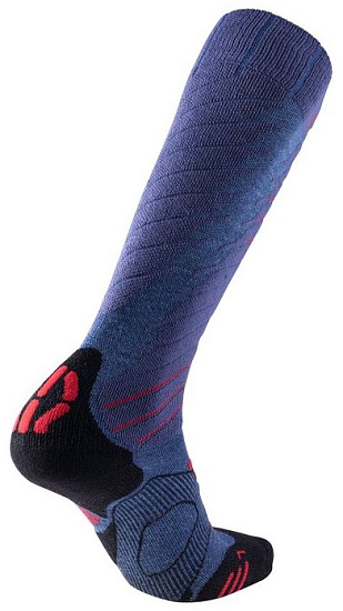 Носки мужские UYN Ski Comfort Fit Jeans Melange/Red - Фото 2 большая