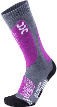Носки женские UYN Ski All Mountain Medium Grey Melange/Purple