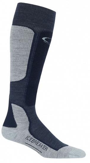 Носки мужские Icebreaker Ski+ Light OTC Fathom HTHR/Midnight Navy/Blizzard HTHR - Фото 1 большая