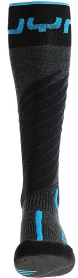 Носки мужские UYN Ski One Merino Anthracite/Turquoise - Фото 3 большая