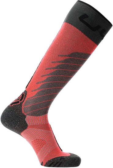 Носки женские UYN Ski One Merino Pink/Black - Фото 3 большая