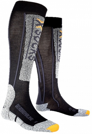 Носки мужские X-Socks Ski Adrenaline Black/Anthr - Фото 1 большая