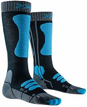 Носки детские X-Socks Ski 4.0 Anthracite Melange/Galactic Blue