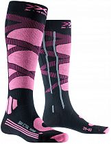 Носки женские X-Socks Ski Control 4.0 Opal Black/Magnolia Purple