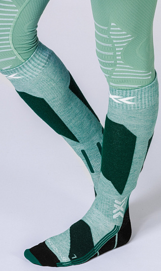 Носки женские X-Socks Ski Discover Otc Sage Green/English Lawn - Фото 3 большая