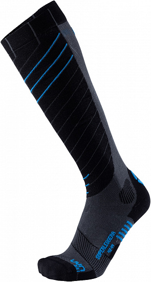 Носки мужские UYN Ski Superleggera Anthracite/Azure - Фото 1 большая