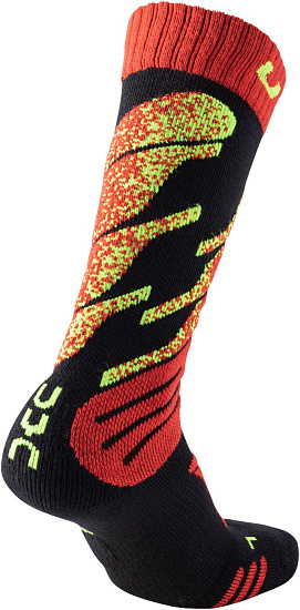 Носки детские UYN Ski Black/Red - Фото 2 большая