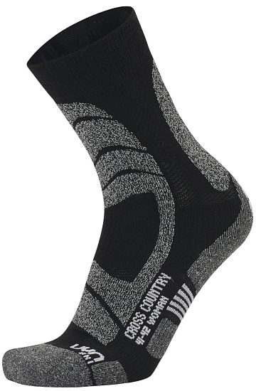 Носки женские UYN Ski Cross Country Black/Mouline' - Фото 1 большая