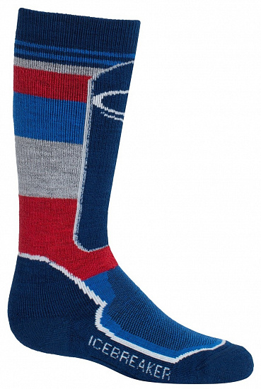 Носки детские Icebreaker Snow Medium OTC Largo/Cadet/Rocket - Фото 1 большая