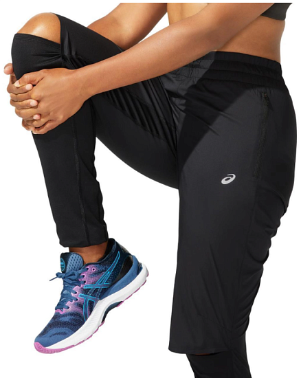 Брюки женские ASICS Race Performance Black - Фото 4 большая