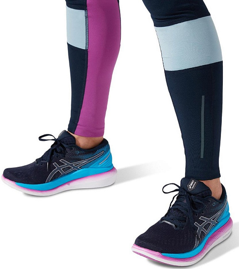 Тайтсы женские ASICS Visibility French Blue/Digital Grape - Фото 4 большая