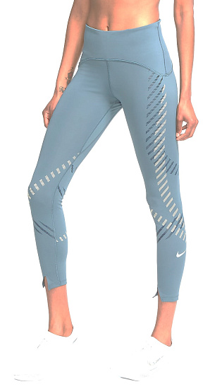 Тайтсы женские Nike Speed 7/8 Runway GX Ash Green - Фото 1 большая