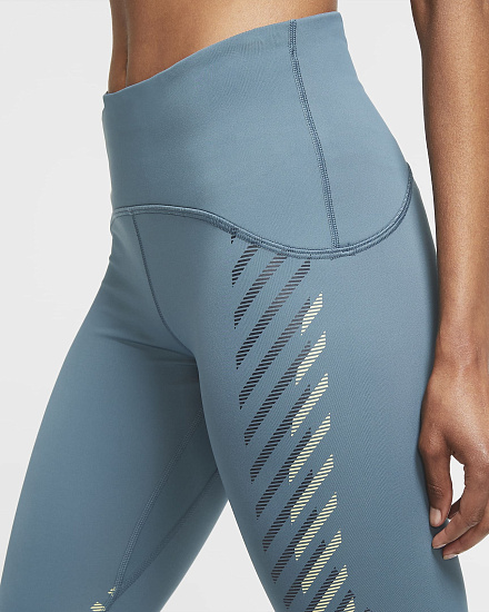Тайтсы женские Nike Speed 7/8 Runway GX Ash Green - Фото 3 большая
