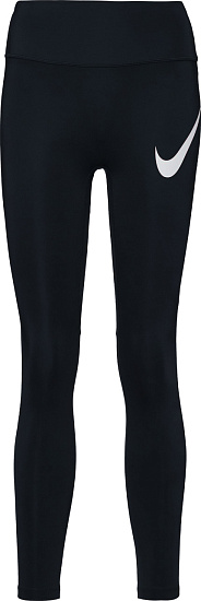 Тайтсы женские Nike Dri-FIT Tempo Hr 7/8 Black/Reflective Silver/White - Фото 1 большая