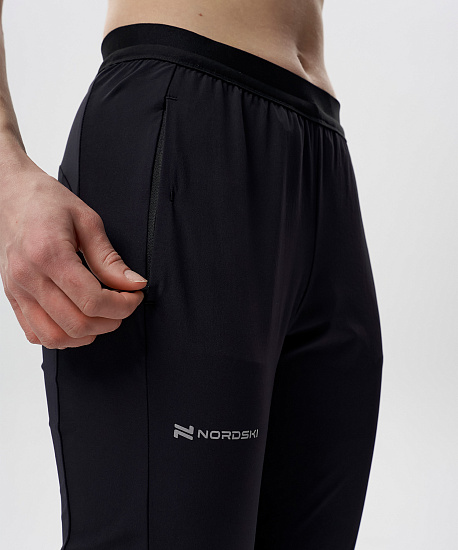 Брюки женские Nordski Pro Energy Running Black - Фото 6 большая