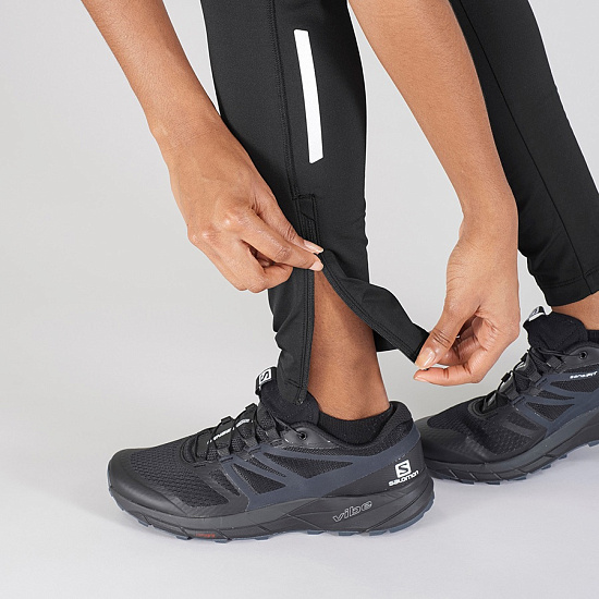 Тайтсы женские Salomon Agile Warm Black - Фото 6 большая