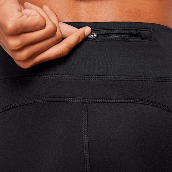 Тайтсы женские Nike Tight Fit Fast Black - Фото 5 большая