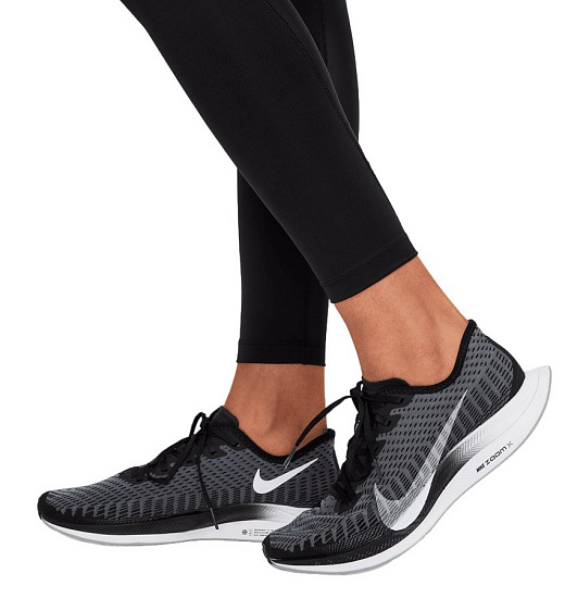 Тайтсы женские Nike Tight Fit Fast Black - Фото 9 большая