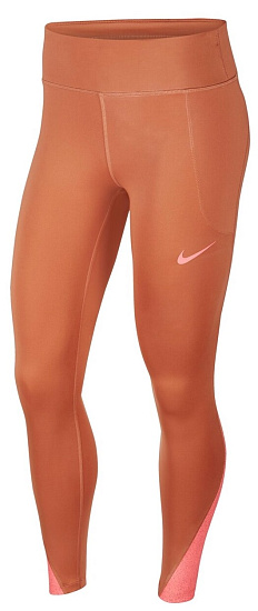 Тайтсы женские Nike Fast Runway Terra Blush/Digital Pink - Фото 1 большая