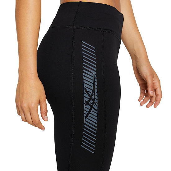 Тайтсы женские ASICS Icon Knee Performance Black/Carrier Grey - Фото 3 большая