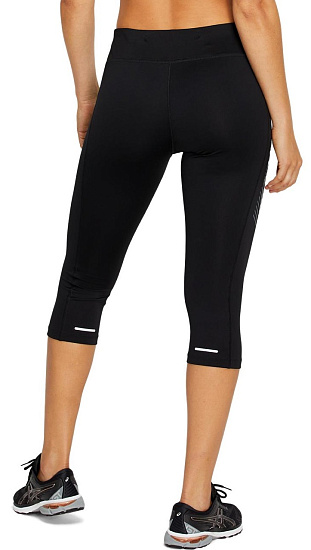 Тайтсы женские ASICS Icon Knee Performance Black/Carrier Grey - Фото 4 большая