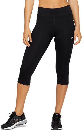 Тайтсы женские ASICS Icon Knee Performance Black/Carrier Grey - Фото 1 большая