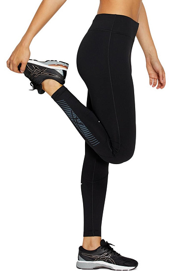 Тайтсы женские ASICS Icon Performance Black/Carrier Grey - Фото 4 большая