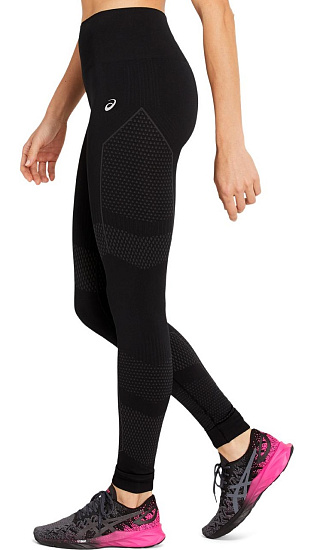 Тайтсы женские ASICS Seamless Performance Black - Фото 4 большая
