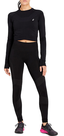 Тайтсы женские ASICS Seamless Performance Black - Фото 5 большая