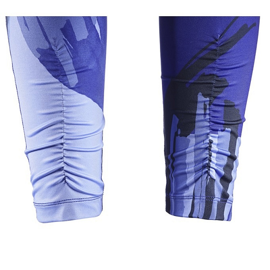 Тайтсы женские Salomon Elevate Long Bl/Bk/Baja B - Фото 5 большая