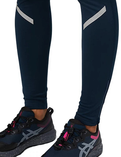 Тайтсы женские ASICS Lite-Show Winter French Blue - Фото 5 большая