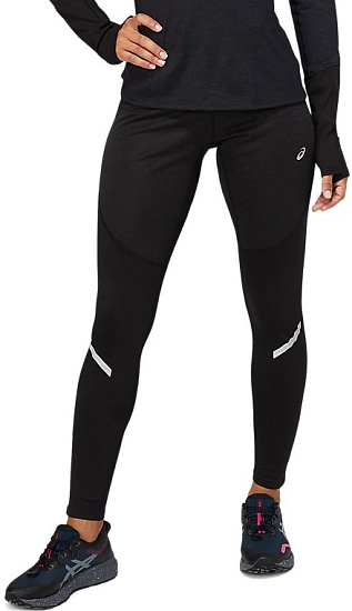 Тайтсы женские ASICS Lite-Show Winter Black - Фото 1 большая