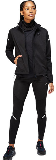 Тайтсы женские ASICS Lite-Show Winter Black - Фото 2 большая
