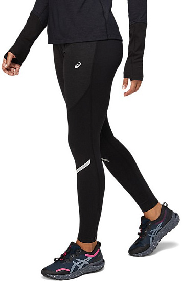 Тайтсы женские ASICS Lite-Show Winter Black - Фото 3 большая
