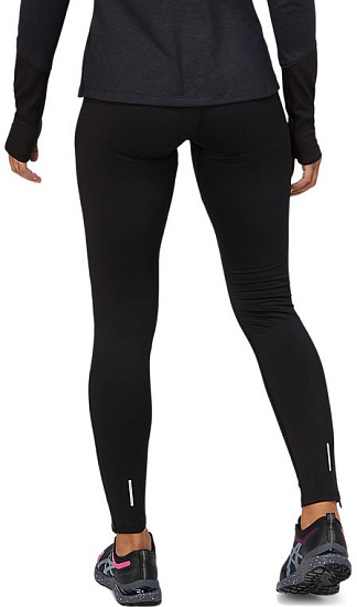 Тайтсы женские ASICS Lite-Show Winter Black - Фото 4 большая
