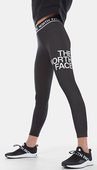 Тайтсы женские The North Face Flex Mid Rise Black/White - Фото 5 большая
