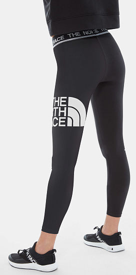 Тайтсы женские The North Face Flex Mid Rise Black/White - Фото 6 большая