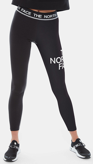 Тайтсы женские The North Face Flex Mid Rise Black/White - Фото 7 большая