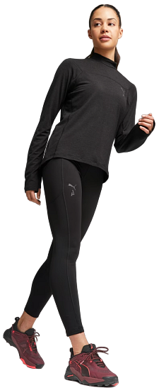 Брюки женские Puma Seasons Full Tight Puma Black - Фото 4 большая