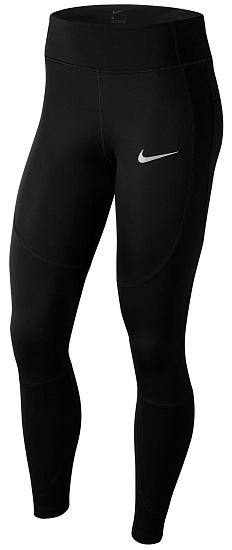 Тайтсы женские Nike Epic Lux Repel Black/Black/Reflective Silv - Фото 1 большая