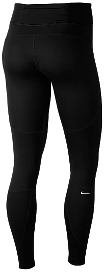Тайтсы женские Nike Epic Lux Repel Black/Black/Reflective Silv - Фото 2 большая