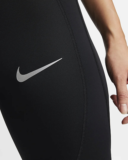 Тайтсы женские Nike Epic Lux Repel Black/Black/Reflective Silv - Фото 5 большая