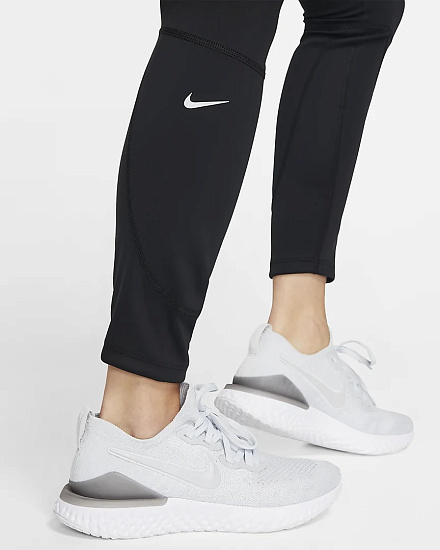 Тайтсы женские Nike Epic Lux Repel Black/Black/Reflective Silv - Фото 8 большая
