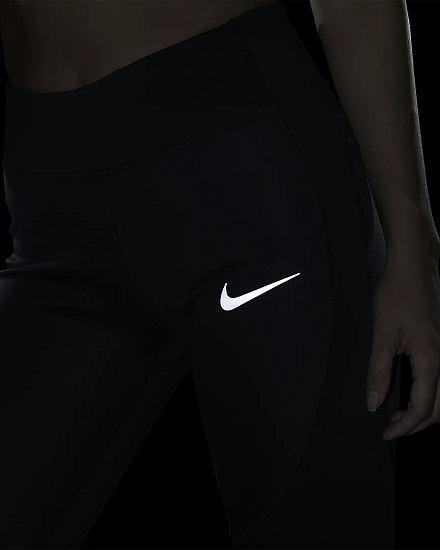 Тайтсы женские Nike Epic Lux Repel Black/Black/Reflective Silv - Фото 12 большая